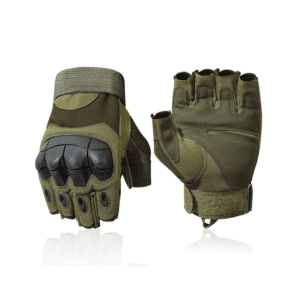 Mitaines homme en cuir microfibre vert