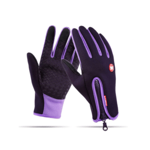 Gant tactile femme violet