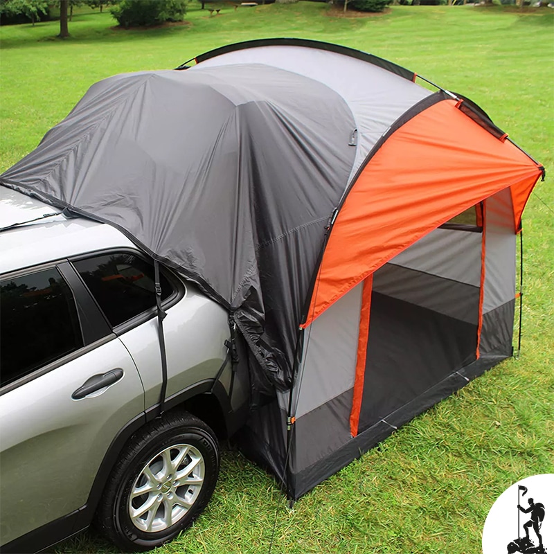 Tente de coffre de voiture étanche avec parasol et moustiquaire Tente 4 places Tente randonnée